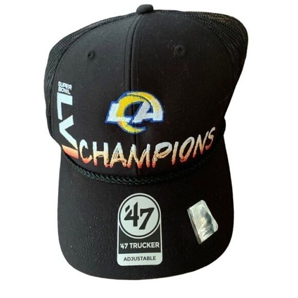 47 LA Rams Super Bowl SnapBack Trucker Hat - Picture 1 of 3